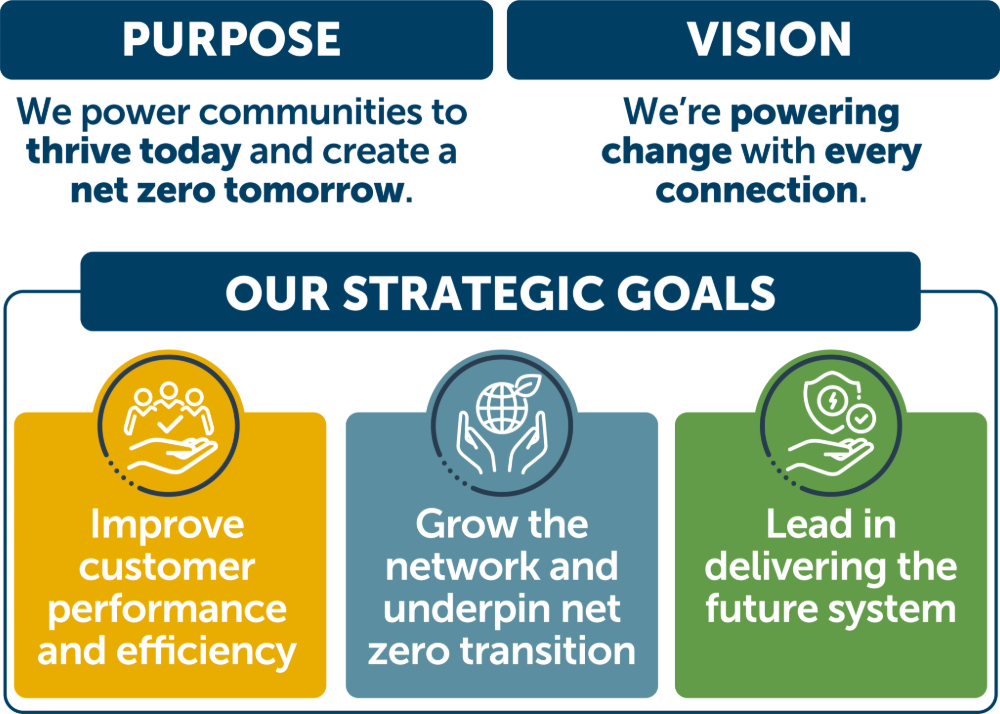 Graphic showing SSEN Strategy