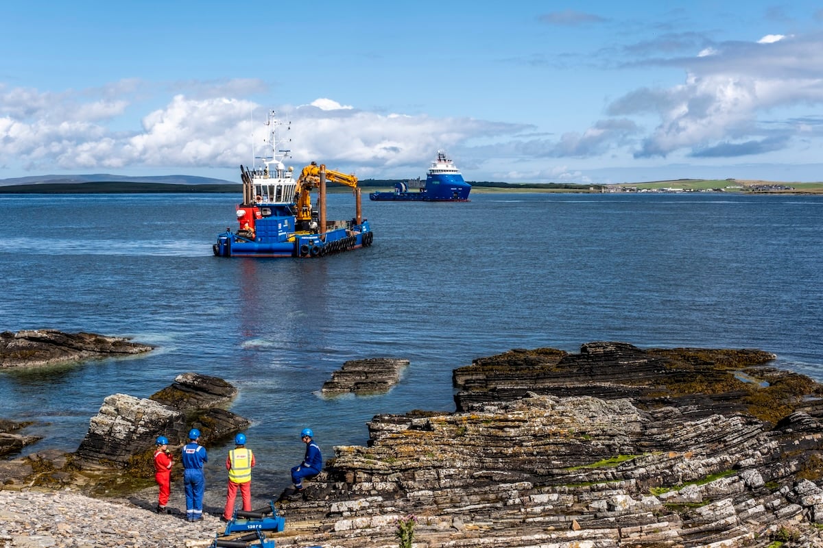 Installation of new subsea cable between Mainland Orkney and Shapinsay