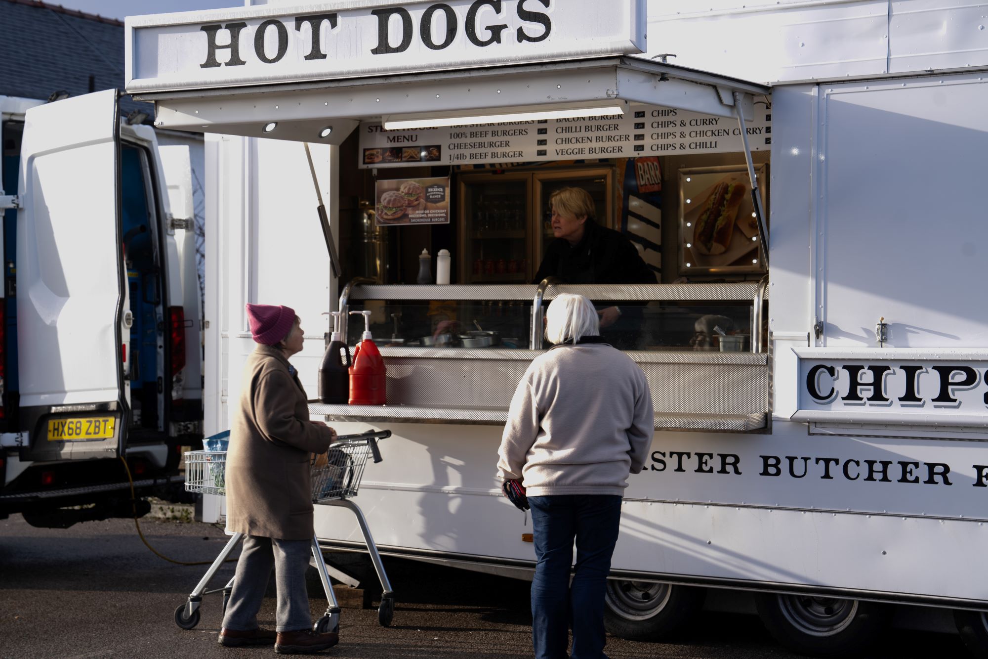 A hot food van paid for by SSEN serving customers in Kintyre