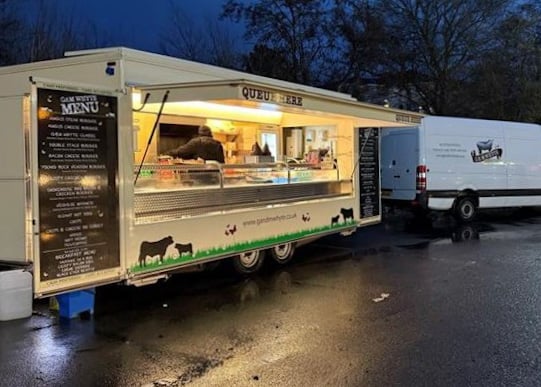 A photo of one of the hot food vans SSEN drafted in to support customers during a power outages 