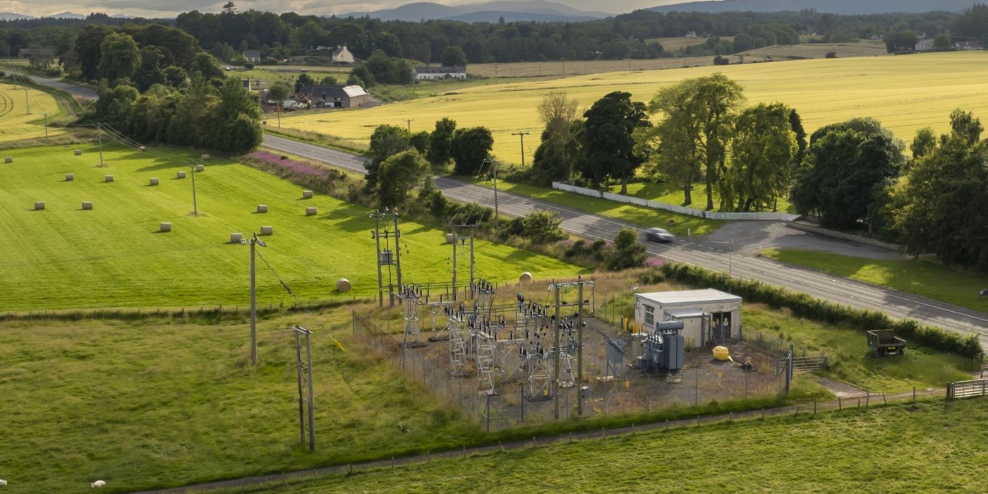 An SSEN substation in a rural location