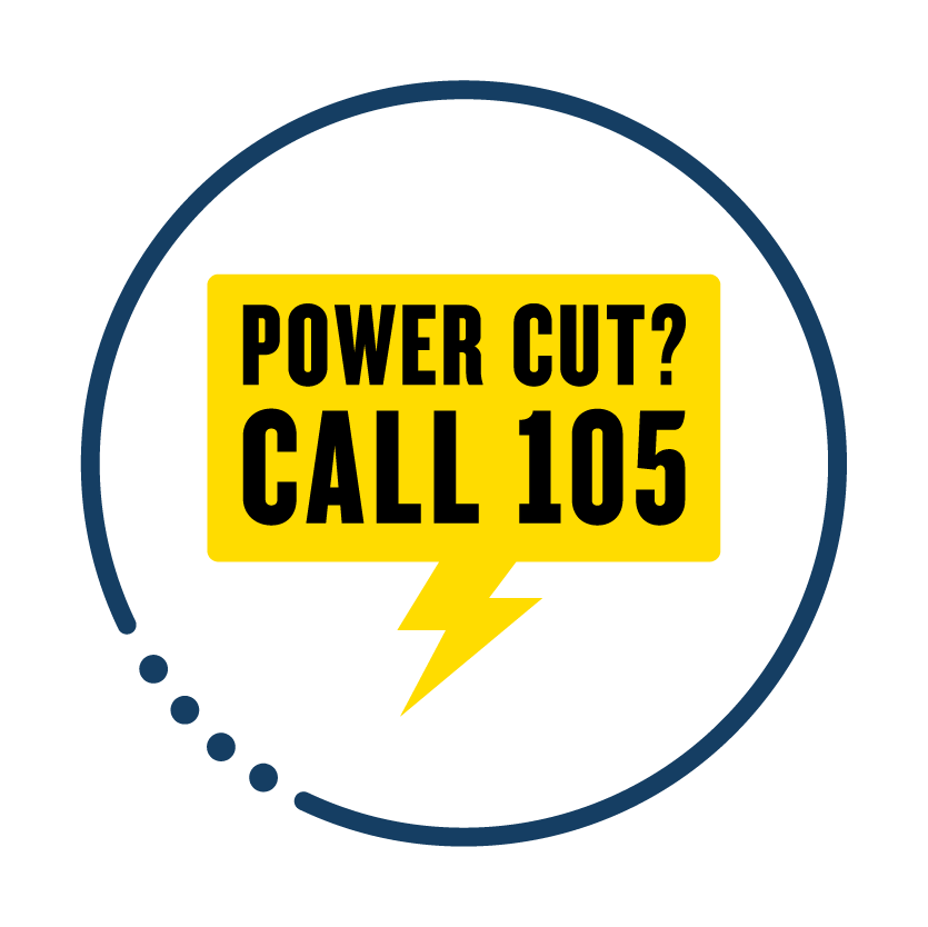 power cut? 105 logo